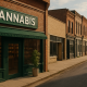 storefront labelled 'cannabis'